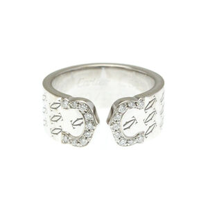 CARTIER Authentic 18k Silver Diamond Ring